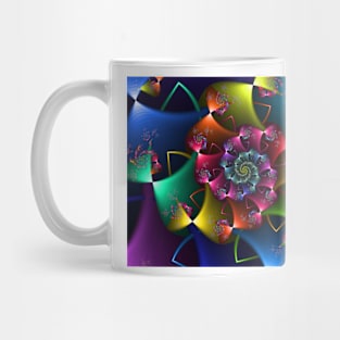 Rainbow Bows Fractal Mug